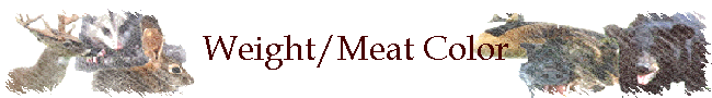 Weight/Meat Color